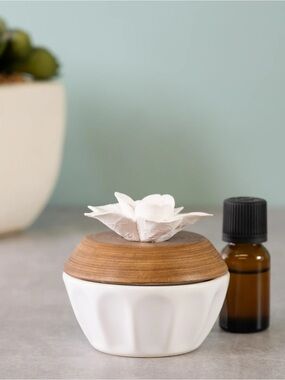 Sophrette Botanical Diffuser Ceramic Essential Oil Wicking Diffuser. NEW ❤️